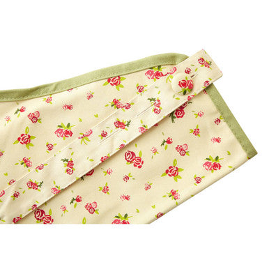 Red Rose Print Apron