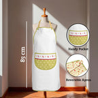 Red Rose Print Apron