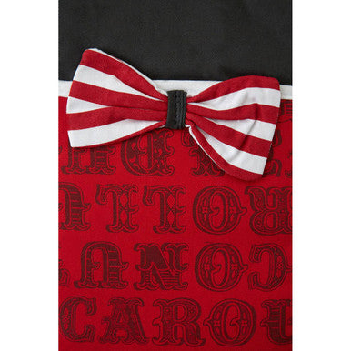Double Oven Glove with Stripe and Bow Motif