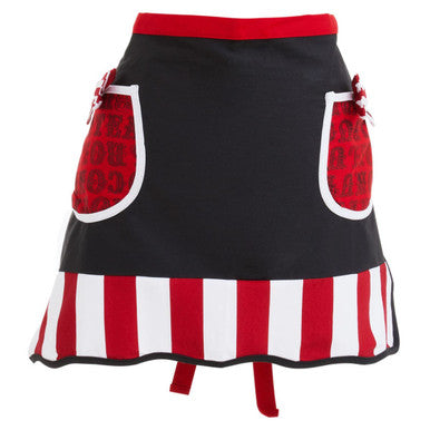 Red and White Stripe Apron