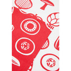 Set of Three Red Tea Towels