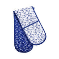 Blue Rose Print Double Oven Glove