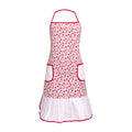 Red Daisy Print Apron