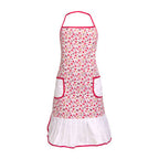Red Daisy Print Apron