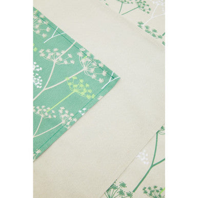 Set of Three Cow Parsley Print Tea Towels