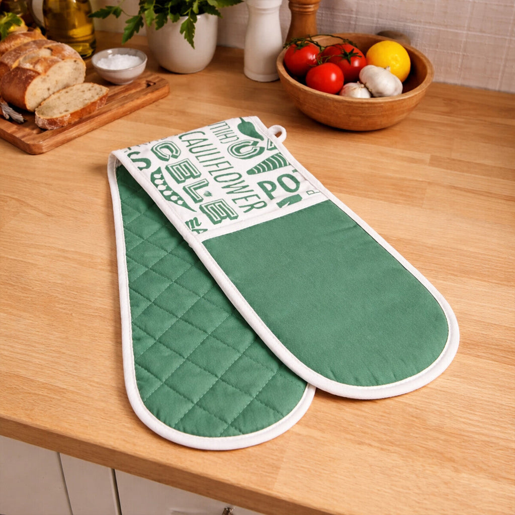 Green Double Oven Glove