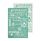 Set of Three Green Tea Towels