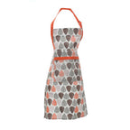 Orange Leaf Print Apron