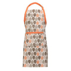Orange Leaf Print Apron