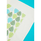 Set of Three Green Leaf Print Tea Towels