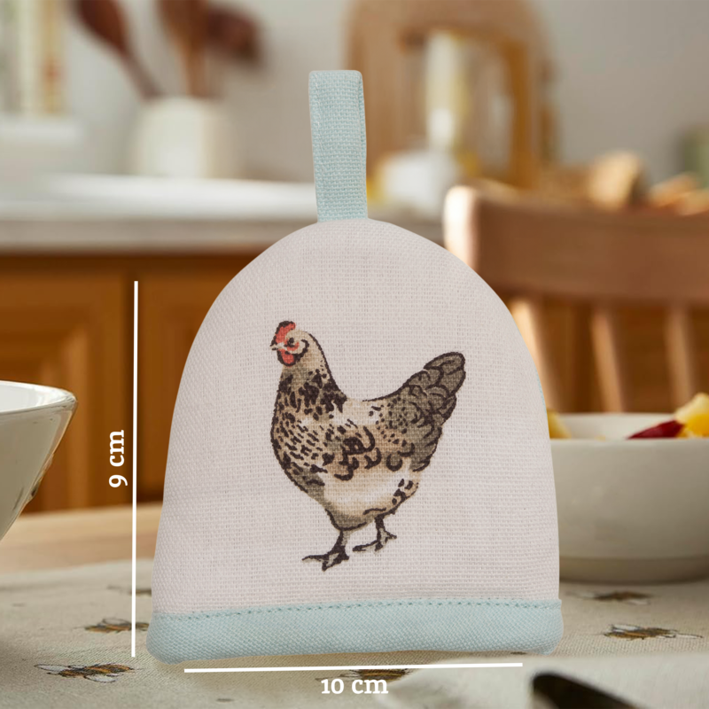 Cream Hen Design Egg Cosy