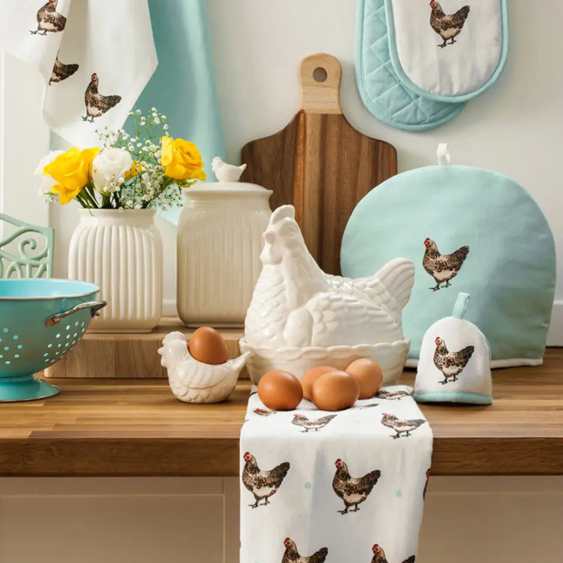 Cream Hen Design Egg Cosy