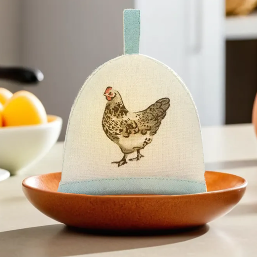 Cream Hen Design Egg Cosy