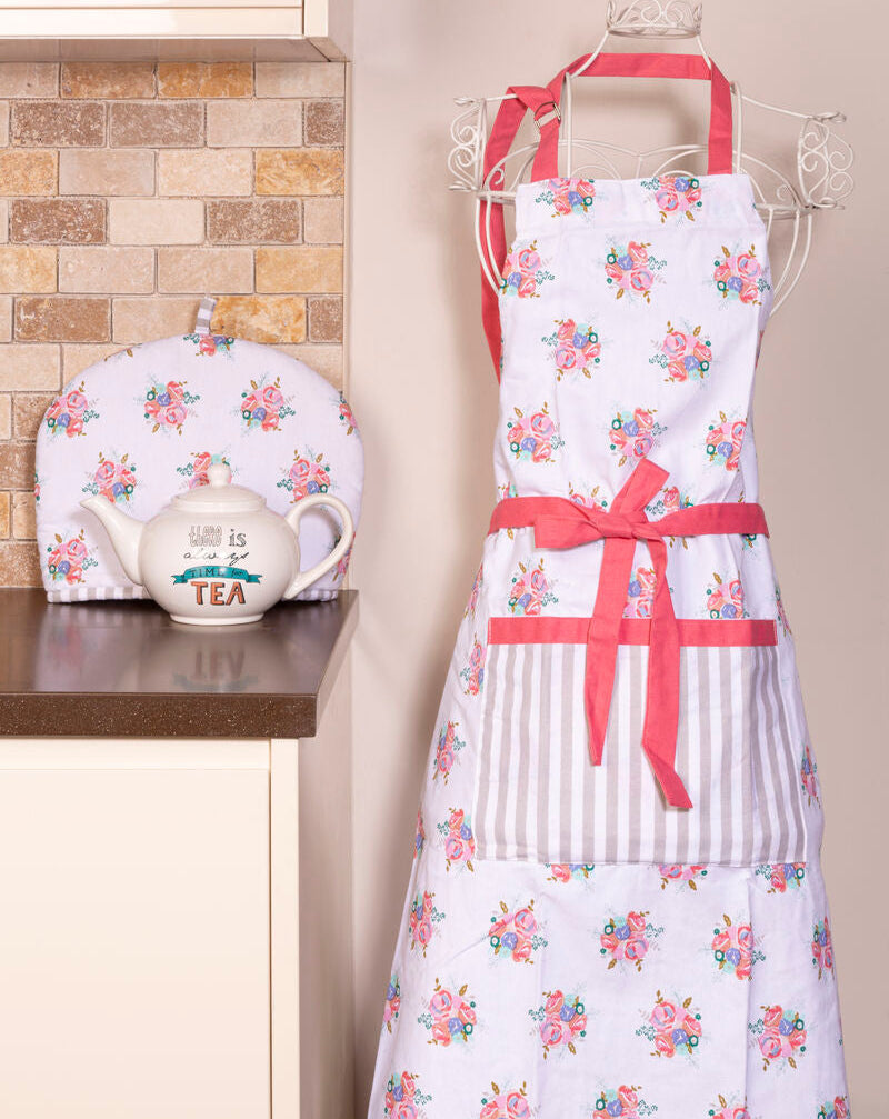 Assorted Cotton Apron with Floral Print