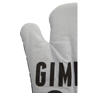 Witty Slogan Single Oven Glove