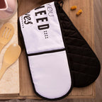 Witty Slogan Double Oven Glove