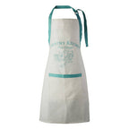 White and Teal Apron