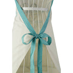 White and Teal Apron