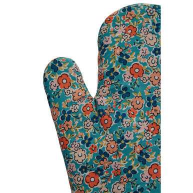 Floral Print Single Oven Glove