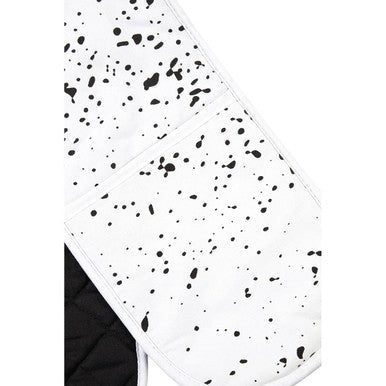 Black Splatter Double Oven Glove