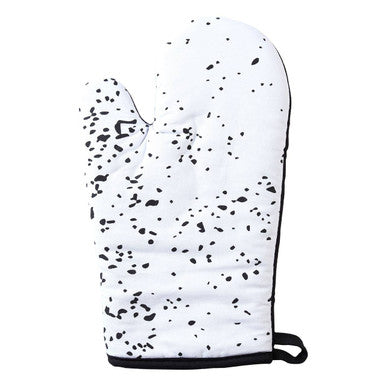 Black Splatter Single Oven Glove