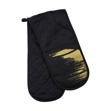 Metallic Motif Double Oven Glove