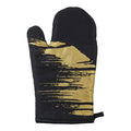 Metallic Motif Single Oven Glove