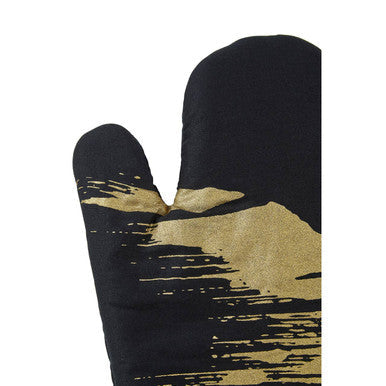 Metallic Motif Single Oven Glove