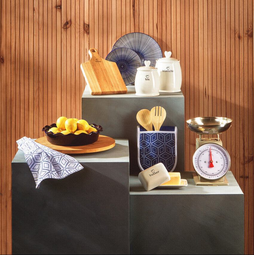 Set of 3 Geometric Print Tea Towels