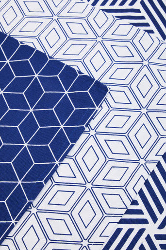 Set of 3 Geometric Print Tea Towels