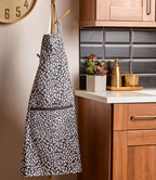 Monochrome Leopard Print Apron