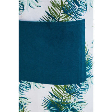 Tropical Leaf Print Apron