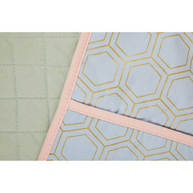 Pastel Print Double Oven Glove