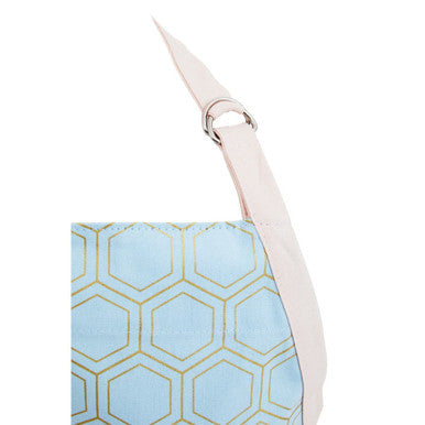 Pink and Blue Print Apron