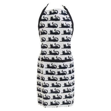 Black Cat Print Apron