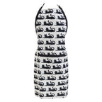 Black Cat Print Apron