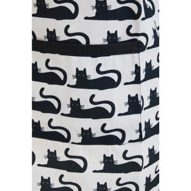 Black Cat Print Apron