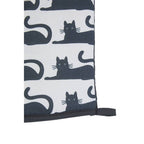 Black Cat Print Single Oven Glove