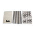 Set of Three Black Cat Print Tea Towels