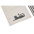 Set of Three Black Cat Print Tea Towels