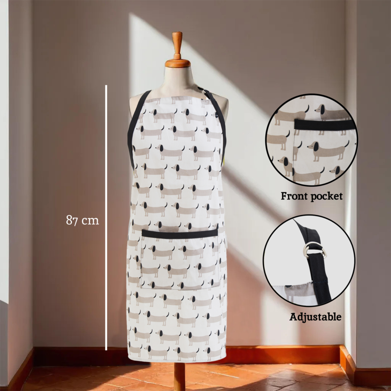 Sausage Dog Print Apron