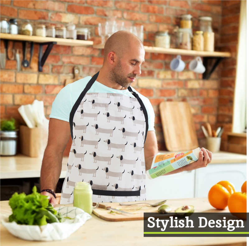Sausage Dog Print Apron