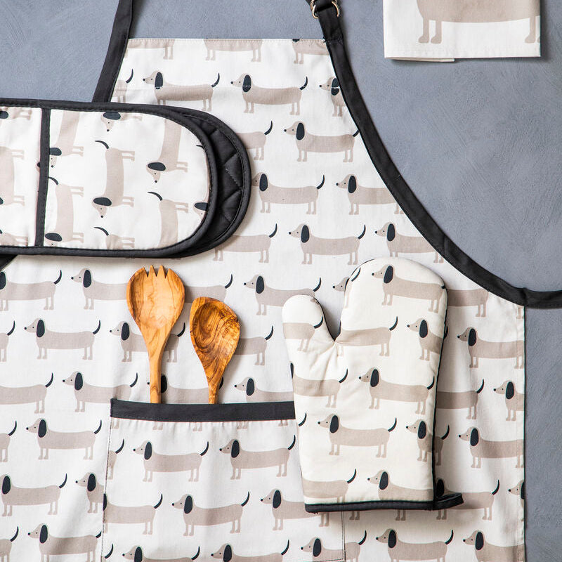 Sausage Dog Print Double Oven Glove
