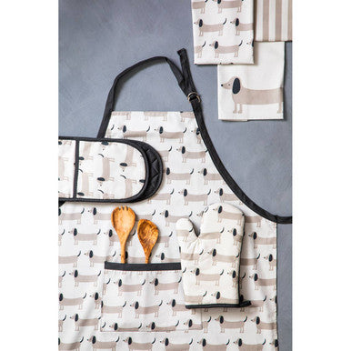 Sausage Dog Print Double Oven Glove