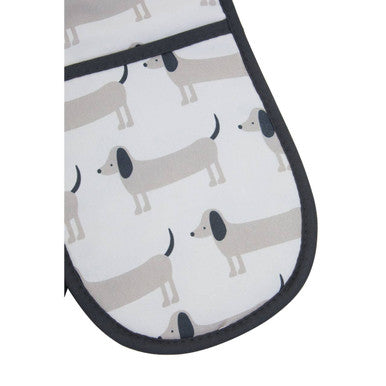 Sausage Dog Print Double Oven Glove