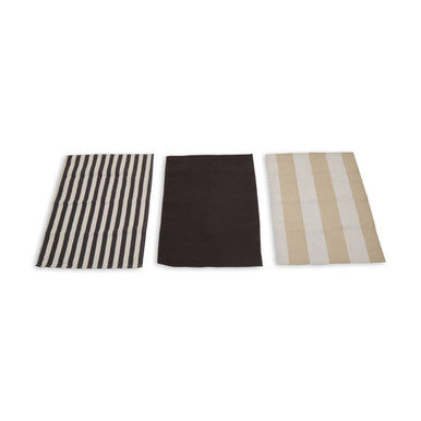 Set of Three Striped Tea Towels