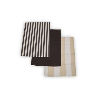 Set of Three Striped Tea Towels