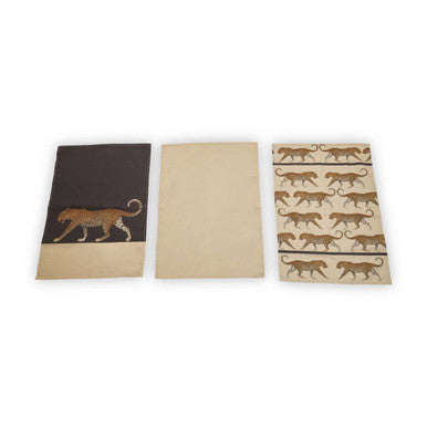 Set of 3 Leopard Print Tea Towels