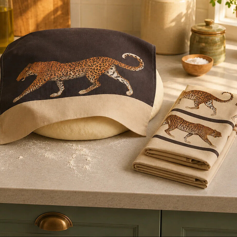 Set of 3 Leopard Print Tea Towels