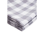 Set of Three Grey and White Cotton Tea Towels